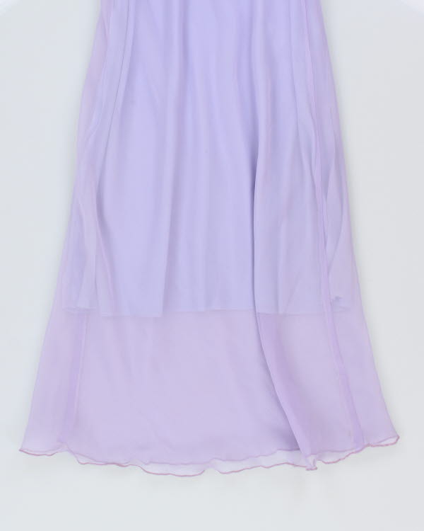 Vintage 90s Purple Handmade Dress - XS