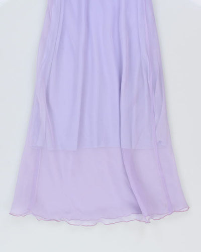 Vintage 90s Purple Handmade Dress - XS