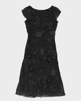 Y2k 00s Smartset Black Floral Dress - S