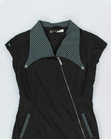 Vintage Y2k 00s SkunkFunk Zip Dress - M