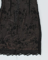 Vintage 90s Amazing Foral Mini Dress - S