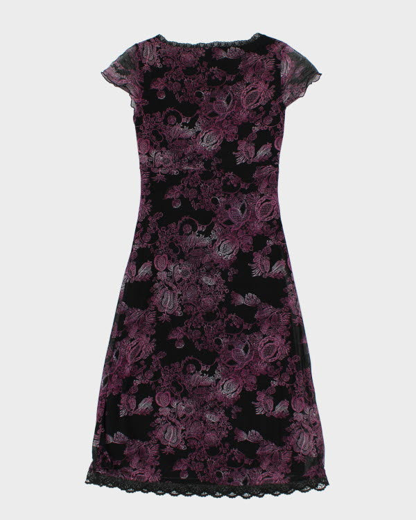 Y2k 00s Mexx Pattern Dress - S