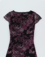 Y2k 00s Mexx Pattern Dress - S