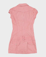 Y2k 00s Gingham Mini Dress - S
