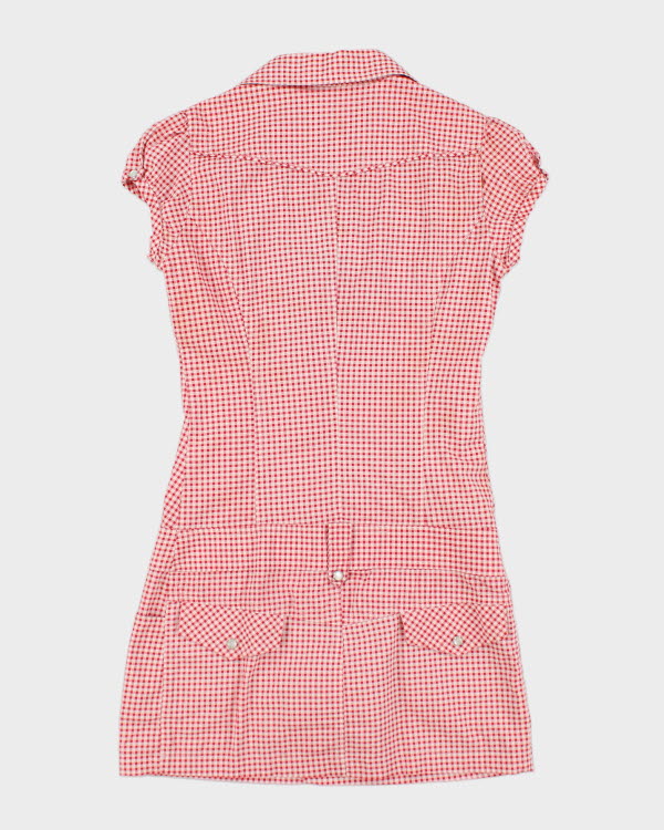 Y2k 00s Gingham Mini Dress - S