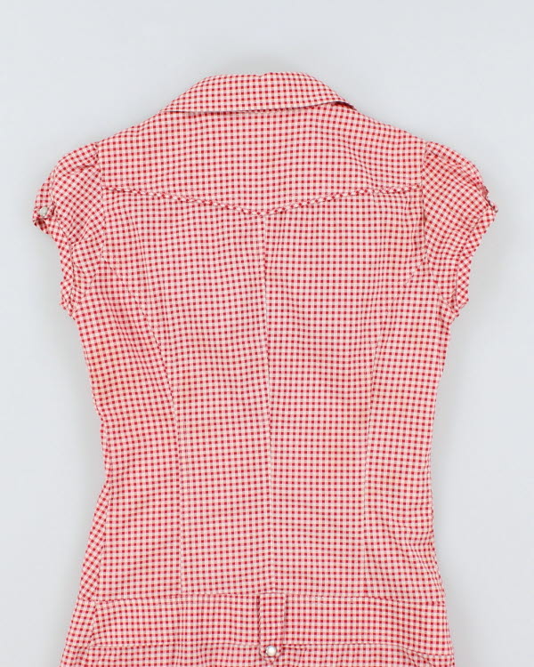 Y2k 00s Gingham Mini Dress - S