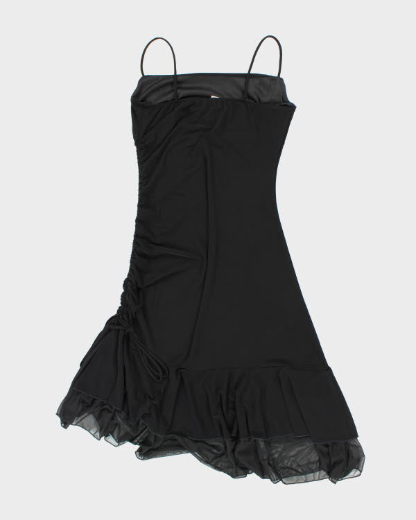 Y2k 00s M collection Cowl Neck Ruched Dress - S