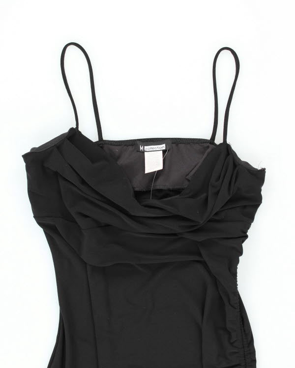 Y2k 00s M collection Cowl Neck Ruched Dress - S