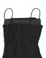 Y2k 00s M collection Cowl Neck Ruched Dress - S
