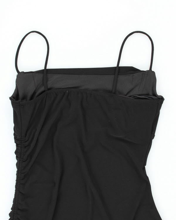 Y2k 00s M collection Cowl Neck Ruched Dress - S