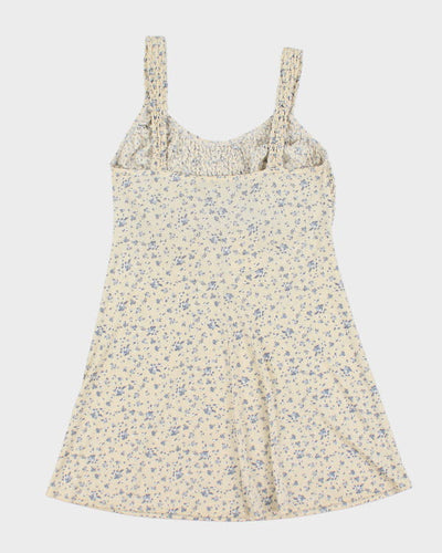 Vintage 90s Up Front Floral Dress - M