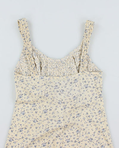 Vintage 90s Up Front Floral Dress - M