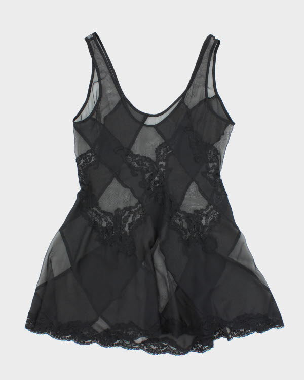 Vintage 90s Victoria's Secret Mesh Slip Dress - M