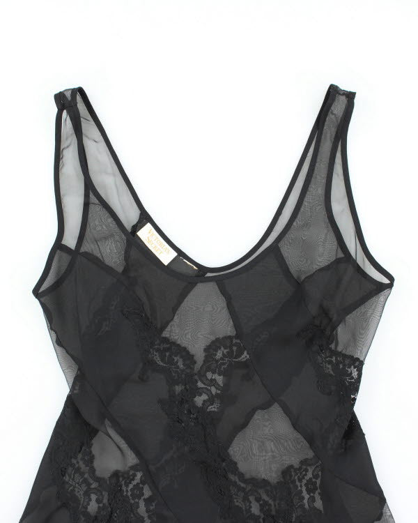 Vintage 90s Victoria's Secret Mesh Slip Dress - M