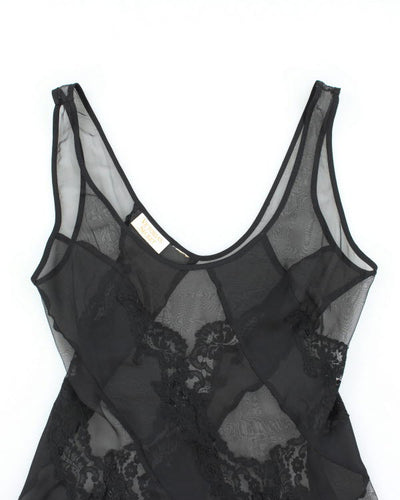 Vintage 90s Victoria's Secret Mesh Slip Dress - M