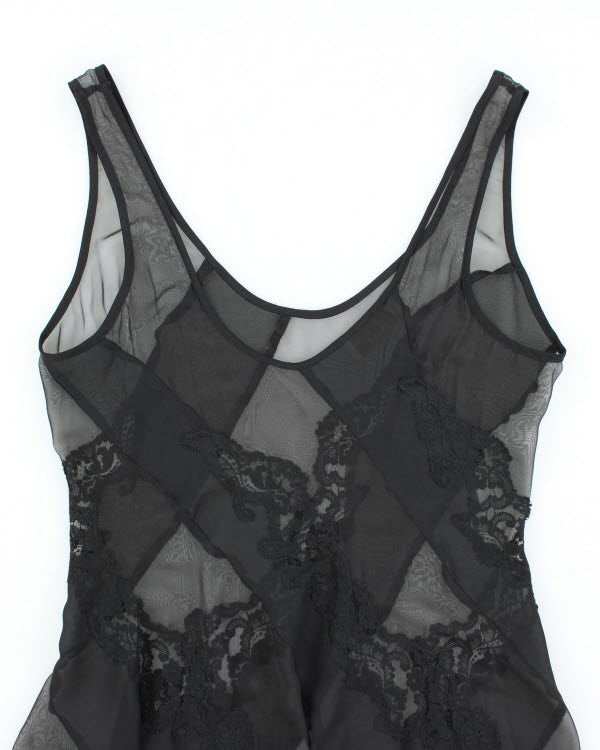 Vintage 90s Victoria's Secret Mesh Slip Dress - M
