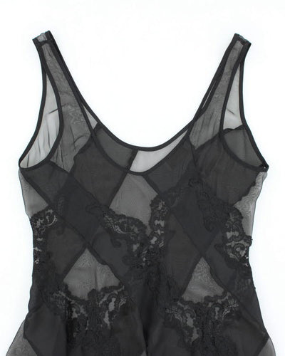 Vintage 90s Victoria's Secret Mesh Slip Dress - M