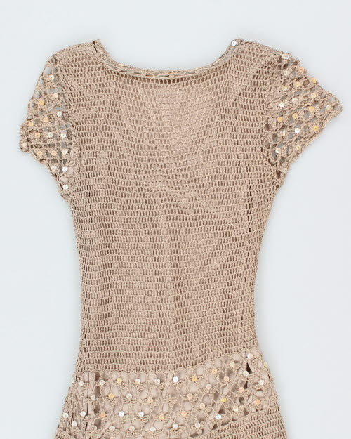 Y2k 00s Kroshetta Gold Dress - M