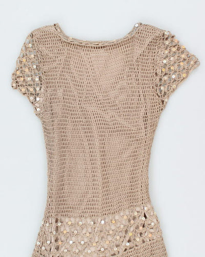 Y2k 00s Kroshetta Gold Dress - M