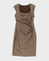 Y2k 00s Le Chateau Ruched Wool Dress - S