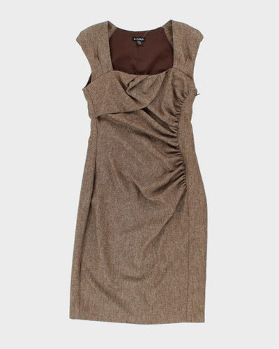 Y2k 00s Le Chateau Ruched Wool Dress - S
