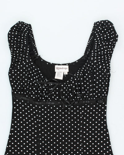 Y2k 00s Raindrops Polka Dot Dress - S