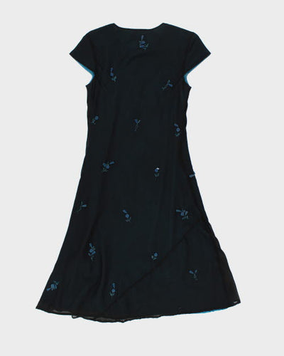 Vintage 90s Jessica Beaded Dress - S