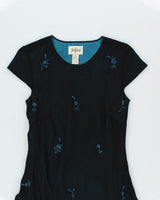 Vintage 90s Jessica Beaded Dress - S