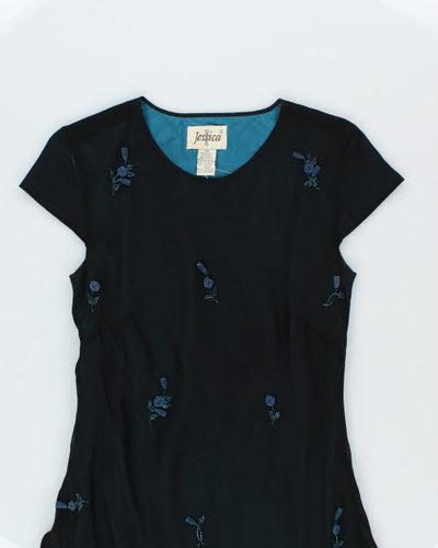 Vintage 90s Jessica Beaded Dress - S