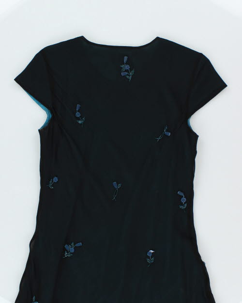 Vintage 90s Jessica Beaded Dress - S