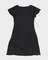 Vintage 90s Jessica Black Beaded Dress - M
