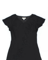 Vintage 90s Jessica Black Beaded Dress - M