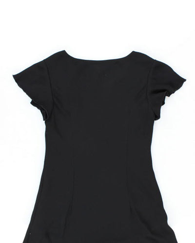 Vintage 90s Jessica Black Beaded Dress - M