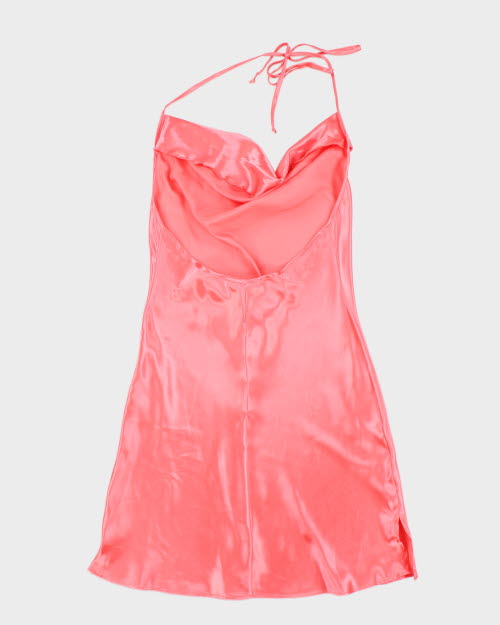 Y2k 00s LA Vie En Rose Cowl Neck Slip Dress - M