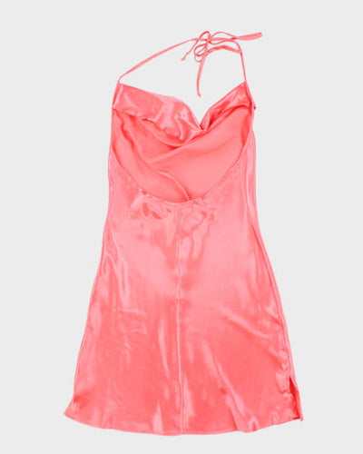 Y2k 00s LA Vie En Rose Cowl Neck Slip Dress - M