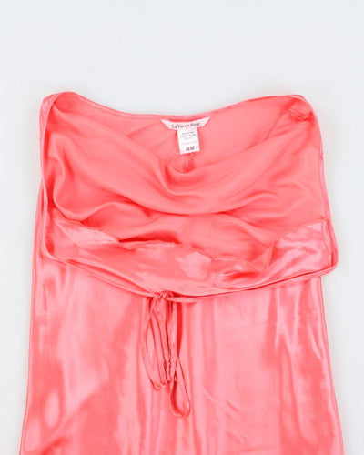 Y2k 00s LA Vie En Rose Cowl Neck Slip Dress - M