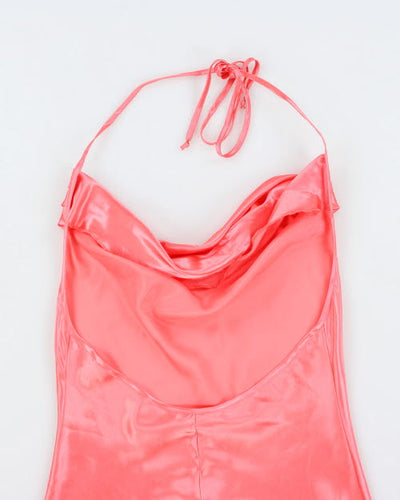 Y2k 00s LA Vie En Rose Cowl Neck Slip Dress - M