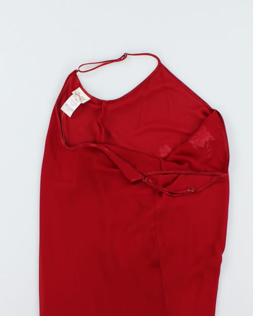 Y2k 00s Jessica Mesh Embroidered Dress - M