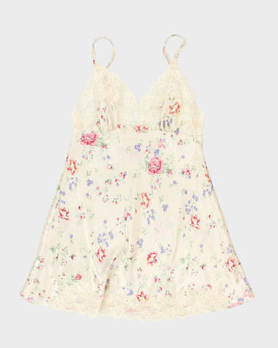 Vintage 90s Versailles Floral Slip Dress - M