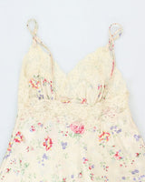 Vintage 90s Versailles Floral Slip Dress - M