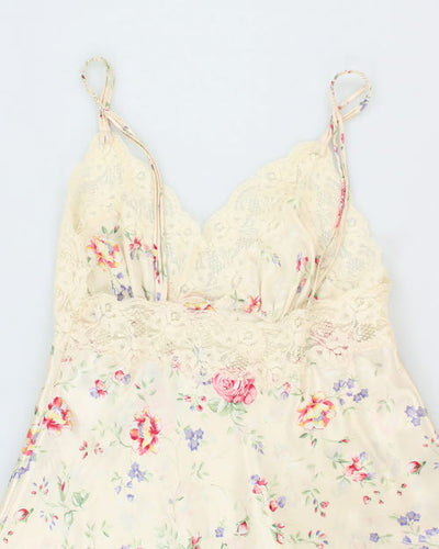 Vintage 90s Versailles Floral Slip Dress - M