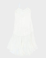 Vintage 90s La Vie En Rose Bow Slip Dress - S