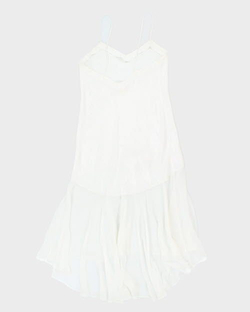 Vintage 90s La Vie En Rose Bow Slip Dress - S