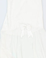 Vintage 90s La Vie En Rose Bow Slip Dress - S
