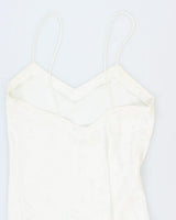 Vintage 90s La Vie En Rose Bow Slip Dress - S