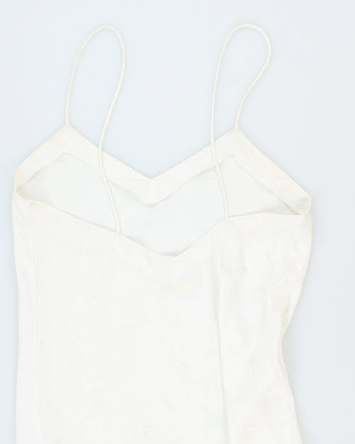 Vintage 90s La Vie En Rose Bow Slip Dress - S