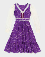 Vintage 70s Prairie Dress - M