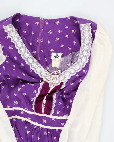 Vintage 70s Prairie Dress - M