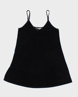 Y2k 00s La Vie En Rose Velour Slip Dress - M