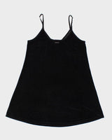 Y2k 00s La Vie En Rose Velour Slip Dress - M
